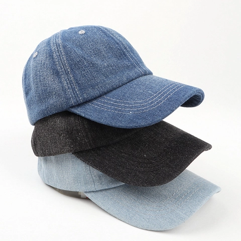 Casquette De Baseball En Jean Protection Solaire Respirant Extérieur Visière Courbée Décontracté Vintage Coton Ajustable Unisexe