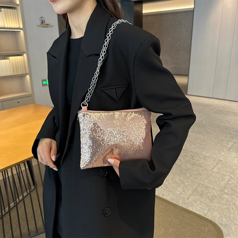 Bolso De Hombro Cuadrado Con Cremallera De Estilo Clásico Vintage De Color Sólido De Lona Pequeña Para Mujeres