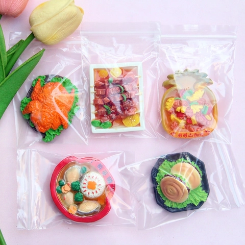 Miniature Realistic Chinese Food Fridge Magnets Resin 3D Kitchen Decoration DIY Home Accessory Foodie Gift Novelty