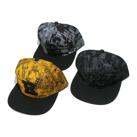 Berretto Da Baseball A Tesa Piatta In Cotone Ricamo Lettera R 3D Stampa Graffiti Hip Hop Streetwear Snapback Unisex Cappello Da Sole