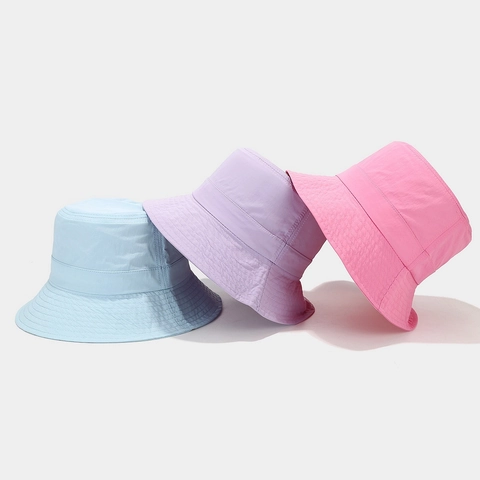 Sombrero de Pescador Mujer Secado Rápido Impermeable Estilo Japonés Color Caramelo Protección Solar Transpirable Exterior Verano
