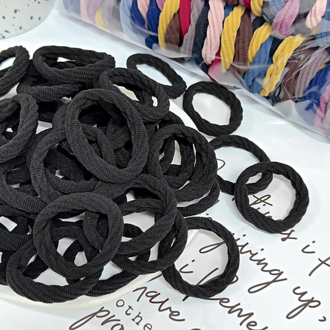 Elastic Hair Ties Seamless Towel Ring Ponytail Holders High Stretch Hair Bands Simple Styling Accessories For Women Girls