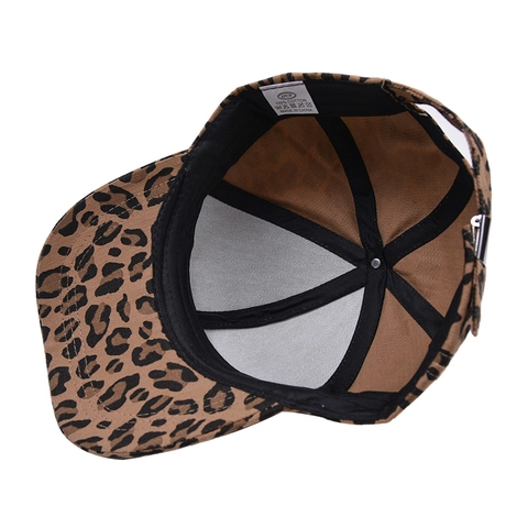 Leopard Muster Baseball Cap 100% Baumwolle Verstellbar Sonnenhut Outdoor Sport Gebogene Krempe Für Damen Herren