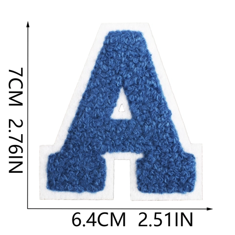 Chenille Letter Patches Varsity Alphabet Iron On Embroidered Patches For Jackets Bags Clothing DIY Craft Decorations