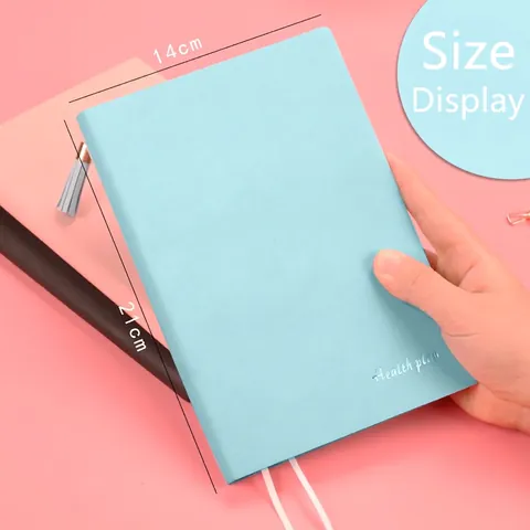 Cuaderno De Plan De Salud Cuero PU Diario De Fitness Rastreador Dieta Pérdida De Peso Con Borla Para Mujeres
