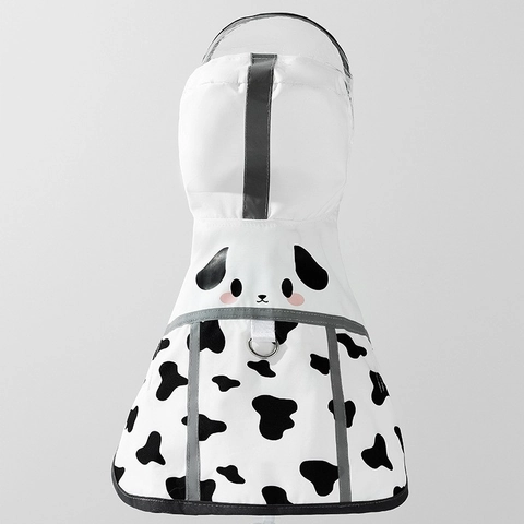 Imperméable pour Chien Mignon Chiot Poncho de Pluie Capuche Veste de Pluie Avec Bandes Réfléchissantes Petits Moyens Chiens