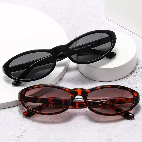 Occhiali Da Sole Cat Eye Ovali Retrò Protezione UV400 Montatura In PC Moda Viaggi All'aperto Per Donne Stile Y2K