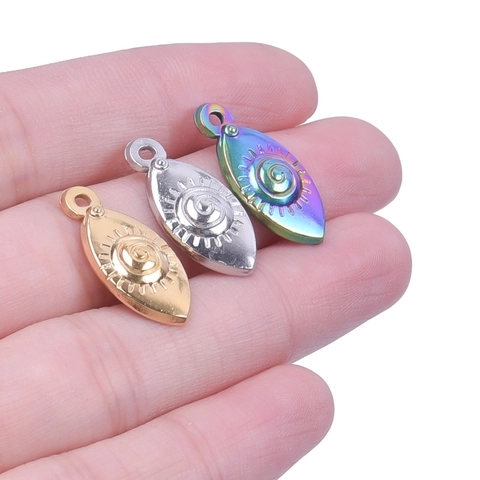 Collana Con Pendente Occhio Totem Sole A Spirale In Acciaio Inossidabile Gioielli Di Moda Per Donna