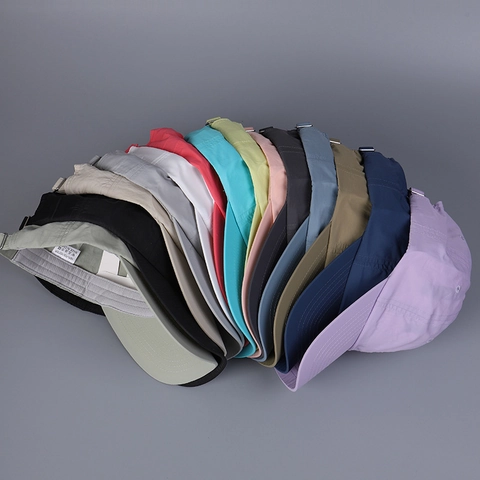 Minimalist Quick Dry Baseball Cap Polyester Breathable Sunshade Adjustable Solid Color Outdoor Sports Casual Hat