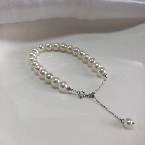 Light Luxury Artificial Aurora Pearl Bracelet For Women 925 Sterling Silver 14K Gold Filled Adjustable Jewelry Handmade Gift