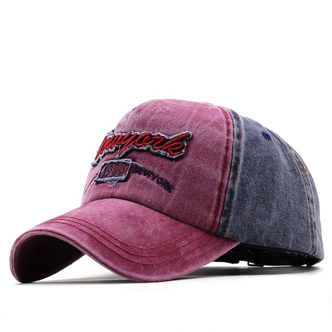 Casquette De Baseball En Coton Lavé Broderie New York 1985 Style Vintage Ajustable Chapeau Soleil Pour Hommes Femmes