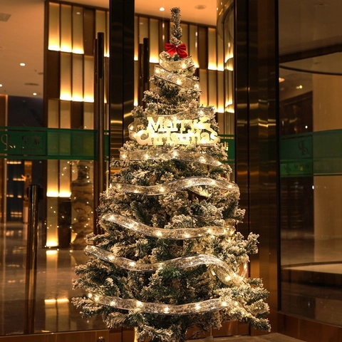 Weihnachtsband LED Lichterkette Leuchtende Mesh Fee Lichter Für Weihnachtsbaum Dekoration Sternmuster Batteriebetrieben