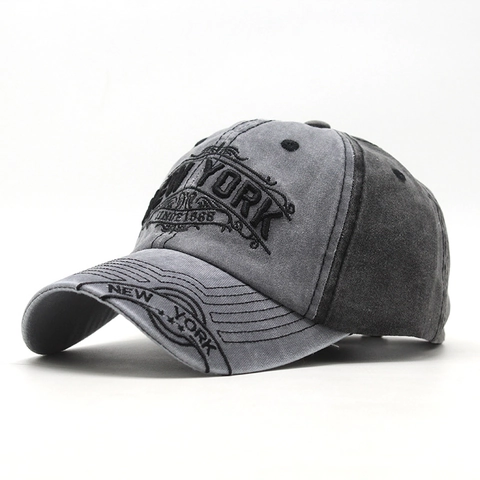Gorra De Béisbol De Algodón Lavado Vintage Bordada Ajustable Gorra De Sol Retro Para Deportes Al Aire Libre Hombres Mujeres