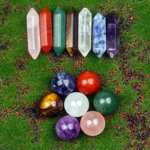 Natural Crystal Stones Amethyst Rose Quartz Healing Energy Wands Spheres Meditation Home Decor Gift Minimalist