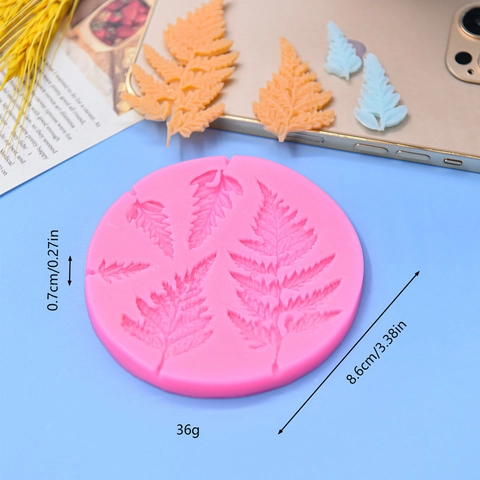 Farnblatt Silikon Fondant Kuchenform Tropisches Mimosenblatt Muster Für DIY Backen Dessert Tisch Dekoration