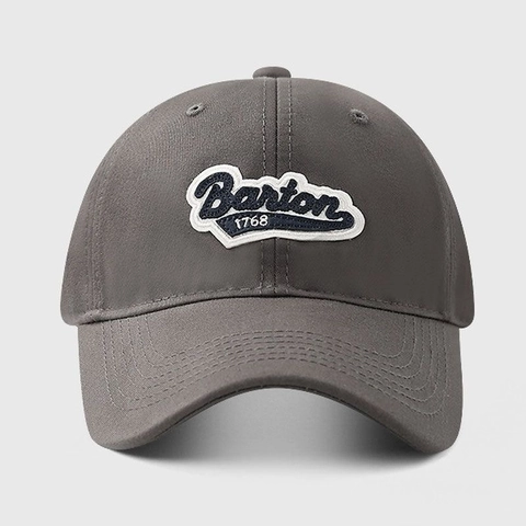 Retro Baseball Cap Cotton Twill Letter Embroidery Patch Wide Brim Adjustable Sun Hat Casual For Men Women