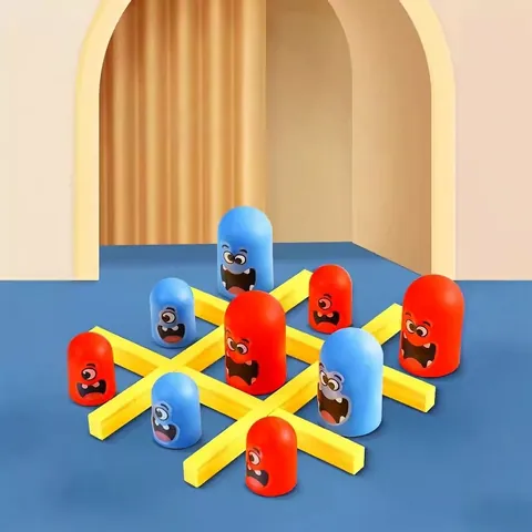 Tris Gioco Da Tavolo Nidificazione Plastica Mostro Cartone Animato Strategia Interattiva Allenamento Logico Per Bambini Famiglia