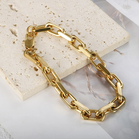 Collana E Bracciale A Catena Graffetta Cubana In Acciaio Inossidabile Gioielli Punk Di Moda Per Donne