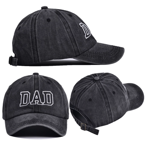 Washed Cotton Baseball Cap Set Dad Mama Mini Stickerei Verstellbar Vintage Sonnenschutz Eltern Kind Matching Kopfbedeckung