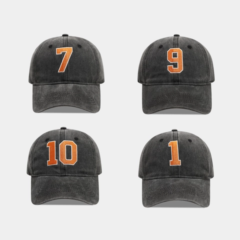 Cappello Da Baseball In Cotone Lavato Retrò Cifra Ricamata Vintage Distressed Cappello Da Sole Regolabile Unisex Sport