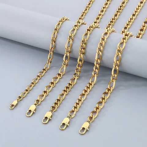 Collar De Cadena De Bordillo Texturizado Acero Inoxidable Titanio Hip Hop Estilo Minimalista Joyería Para Hombres Mujeres