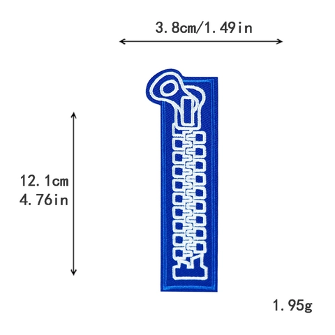 Toppe Ricamate Motivo Cerniera Da Stirare Decorative Riparazione Per Vestiti Borse Giacche DIY Moda Creativa
