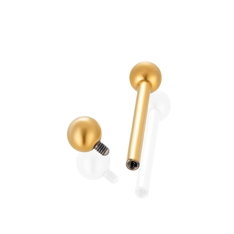 G23 Titanium Internally Threaded Barbell Tongue Ring Nipple Stud Body Piercing Jewelry Fashion Unisex