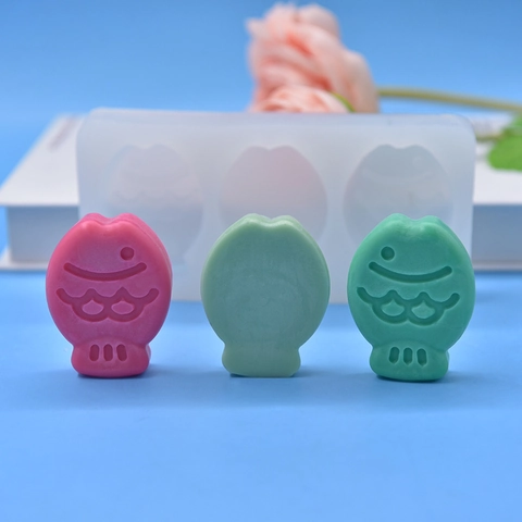 Stampo In Silicone Pesce Taiyaki Forma Cartone Animato Per Cottura Decorazione Torte Cioccolato Caramelle Sapone DIY