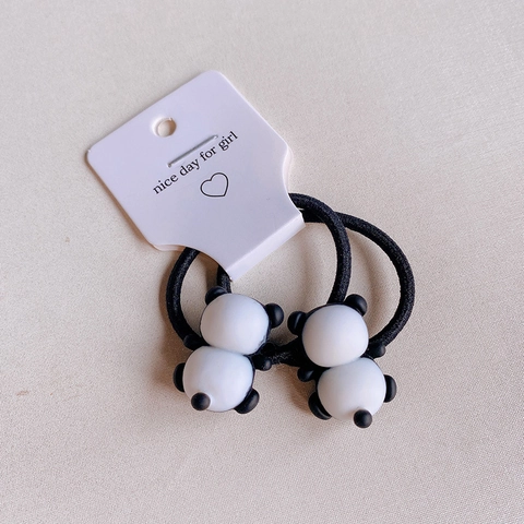 Lindas Pinzas Para El Cabello Y Lazos Panda De Dibujos Animados Resina Plástico Tocado De Animal Dulce Para Niñas