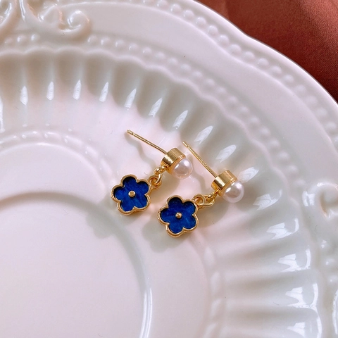 Orecchini In Lega Smaltata Con Perno In Argento Forme Di Farfalla Fiore Cuore Elegante Stile Coreano Vintage Per Donna