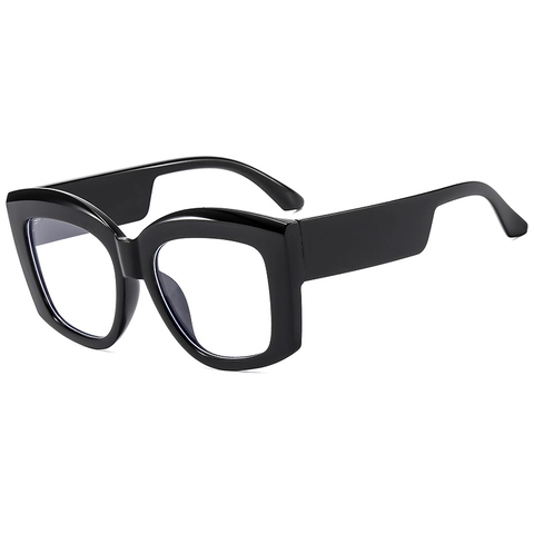 Big Frame Anti Blue Light Eyeglasses PC Frame AC Lens Fashion Retro Polygon Optical Eyewear For Men Women Trend