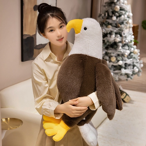 Realistisches Weißkopfseeadler Plüschtier Weiches Stofftier Puppe Simulation Vogel Home Decor Geschenk Für Kinder
