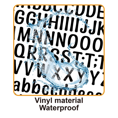 Kleine Alphabet Nummer Aufkleber Vinyl Wasserdicht Bunte Buchstaben Decals Für Scrapbooking Journaling DIY Basteln