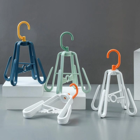 Stendibiancheria Per Scarpe Multifunzionale Plastica Ganci Rotanti Antivento Balcone Organizzatore Per Scarpe Calzini
