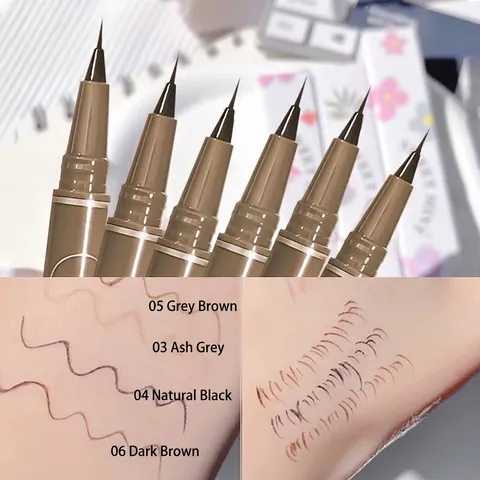 Eye-liner Liquide Mince Pointe Ultra Fine Imperméable Résistant À La Sueur Longue Tenue Anti-bavure Stylo De Maquillage Précision