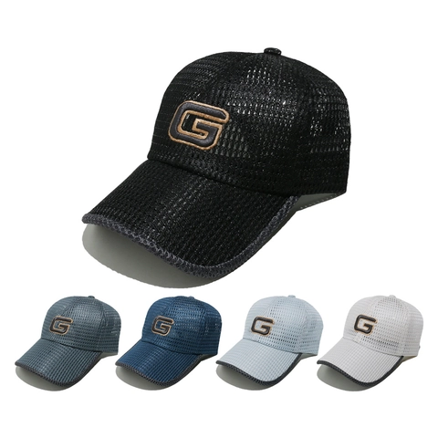 Gorra De Béisbol De Malla Para Hombre Transpirable Bordado Letra G Sombrero De Pesca Para Sol Al Aire Libre