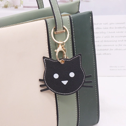 Simpatico Portachiavi in Pelle PU con Animali di Frutta a Cartoni Animati per Donna Ragazze Pomodoro Gatto Orso Fiocco Ciondolo Borsa