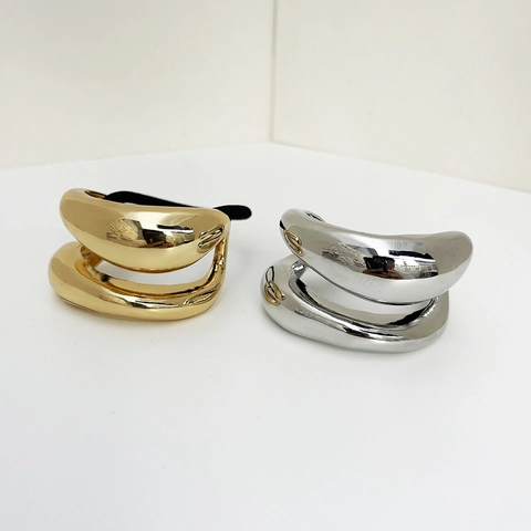 Geometrischer Unregelmäßiger Legierung Metallischer Pferdeschwanzhalter Haargummis Mode Elastisches Gummiband Zubehör