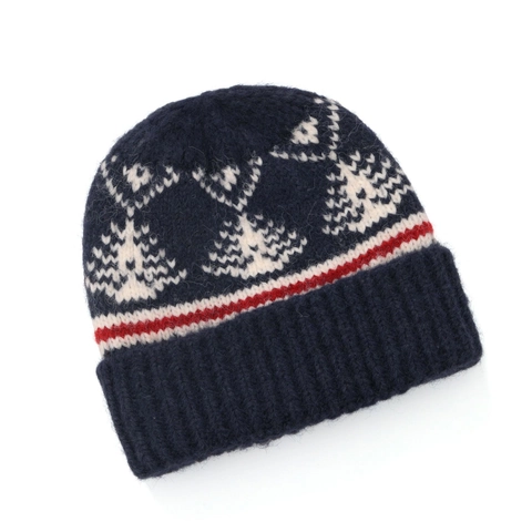 Berretto In Maglia E Sciarpa Fair Isle Nordic Motivo Albero Di Natale Filato Di Lana Spessa Calda Unisex Inverno Outdoor Accessori