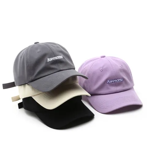 Berretto Da Baseball Ricamato Awesome Cotone Regolabile Cappello Da Sole All Aperto Per Uomini E Donne Streetwear