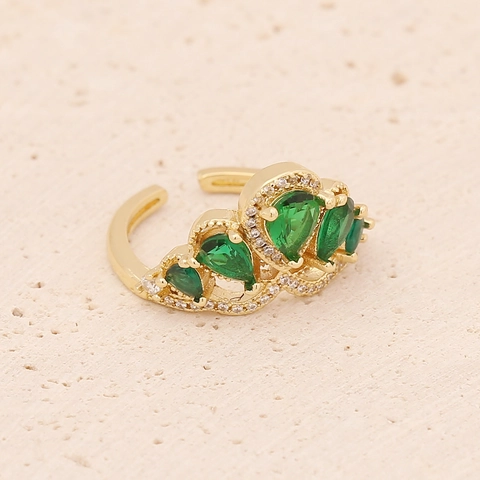 Anelli Aperti Regolabili In Rame Zirconia Moda Per Donne Corona Cuore Stella Luna Croce Gioielli Eleganti Lusso Leggero