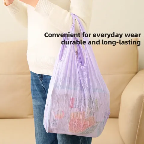 Popcorn Textur Einkaufstasche Elastisch Dehnbar Handtasche Bubble Muster Faltbar Tote Große Kapazität Tragbar