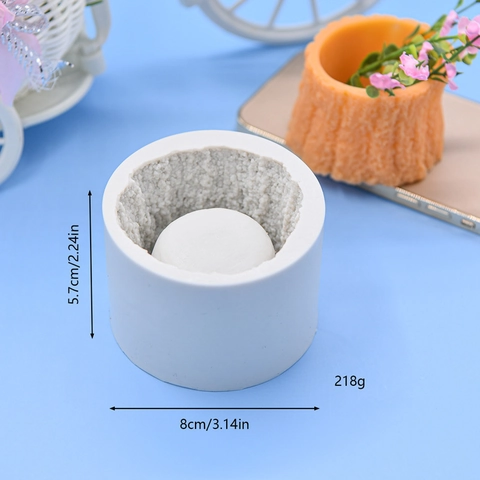 Silikonform Baumstumpf Holzstamm Rindentextur Für Sukkulenten Blumentopf DIY Harzguss Backen Mousse Kuchen Deko Handwerk