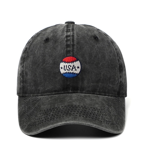 Cappellino Da Baseball Vintage In Cotone Lavato Ricamo USA Regolabile Invecchiato Cappello Da Sole Esterno Unisex