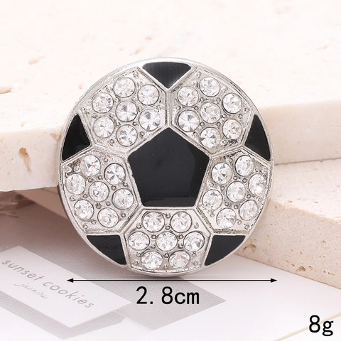 Sportball DIY Charms Legierung Strass Basketball Fußball Baseball Volleyball Rugby Anhänger Für Schmuckherstellung Handyhülle Dekor