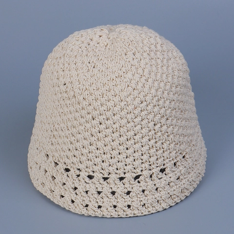 Cappello Da Pescatore In Cotone Crochet Fatto A Mano Traspirante Pieghevole Boho Cappello Da Sole Estivo Donna