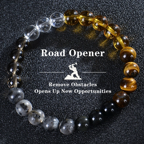 Bracciale Di Perline In Pietra Naturale Occhio De Tigre Citrino Ossidiana Fatto A Mano Energia Spirituale Gioielli Per Unisex