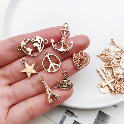 Multi Stijl Zinklegering Bedels KC Goud Vintage DIY Sieraden Maken Accessoires Voor Kettingen Armbanden Ambachten