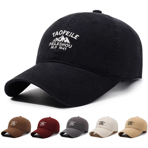 Gorra De Béisbol Retro De Algodón Lavado Con Bordado Sombrero De Sol Ajustable Para Hombres Mujeres