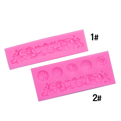 Silicone Cake Border Mold Retro Embossed Floral Vine Fondant Lace Pattern For DIY Baking Chocolate Clay Soap Decoration